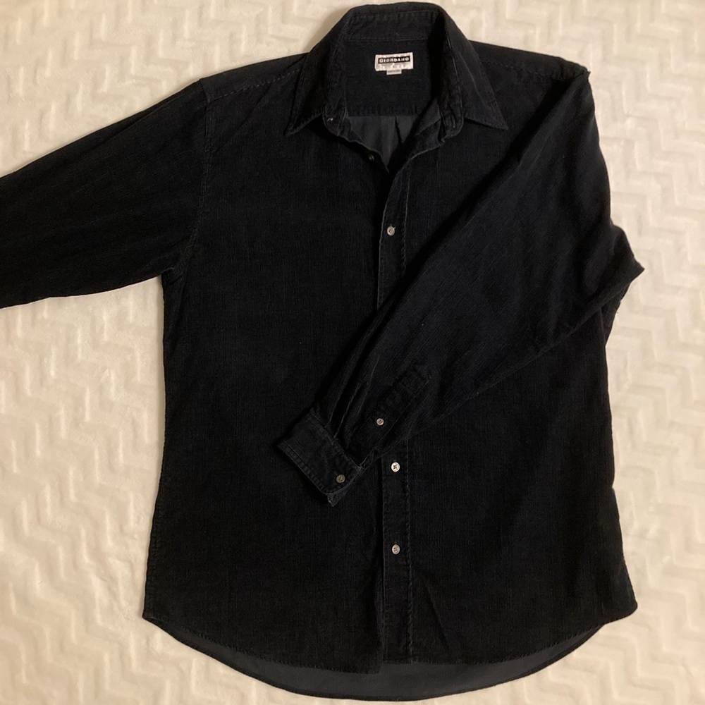 GIORDANO Black Button Up Shirt